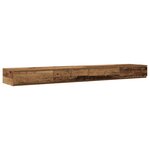 vidaXL Cadre de lit de rangement Vieux bois 200x200 cm