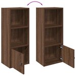 vidaXL Bibliothèque chêne marron 31x24x77 cm bois d'ingénierie