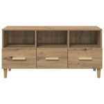 vidaXL Meuble TV Chêne artisan 102 x 36 x 50 cm Bois d'ingénierie