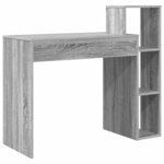 vidaXL Bureau Gris Sonoma 100 x 40 x 90 cm Bois d'ingénierie