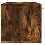 vidaXL Armoire murale chêne fumé 80x36 5x35 cm bois d'ingénierie