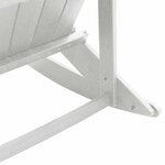 vidaXL Chaise Adirondack à bascule Blanc 73.5 x 92 x 90 cm Plastique
