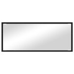 vidaXL Miroir salle de bain Chêne noir Verre  MDF Grand Miroir