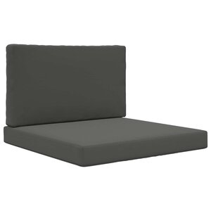 vidaXL Coussin de canapé d'extérieur 2 Pièces Anthracite Polyester