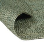 vidaXL Tapis de surface Vert olive 122 x 183 cm Jute