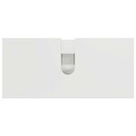 vidaXL Ensemble de mobilier de salle de bain 4 Pièces Blanc brillant