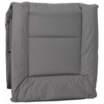 vidaXL Transat pliant avec coussin 2 Pièces Anthracite