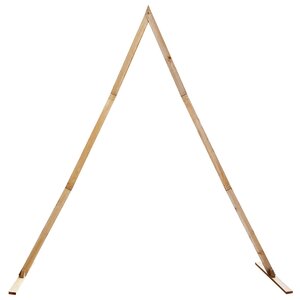 vidaXL Arche de mariage Marron Clair 202 x 95 x 254 cm