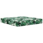 vidaXL Coussin de canapé d'extérieur 2 Pièces Motif feuille Polyester