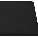 vidaXL Panneaux muraux 12 Pièces Noir 90x15 cm Velours 1 62 m²