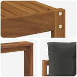 vidaXL Ensemble de canapés d'extérieur 6 Pièces Naturel et Anthracite