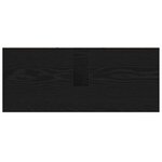 vidaXL Vanité en chêne noir Chêne noir MDF Moyen Vanité salle de bain