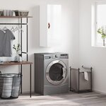 vidaXL Armoire murale blanc brillant 34 5x34x90 cm