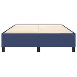 vidaXL Cadre de lit bleu 140x200 cm tissu