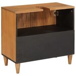 vidaXL Cabinet de salle de bain Marron clair 62 x 33 x 58 cm