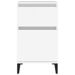 vidaXL Table de chevet blanc 40x35x70 cm