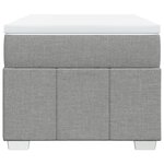 vidaXL Sommier à lattes de lit avec matelas gris clair 80x200 cm tissu