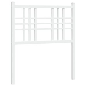 vidaXL Tête de lit métal blanc 75 cm