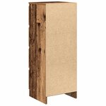 vidaXL Buffet vieux bois 37 5x35x99 cm bois d'ingénierie