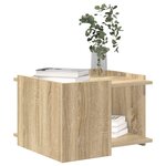 vidaXL Table basse Chêne Sonoma 50 5 x 50 x 33 cm Bois d'ingénierie