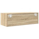 vidaXL Meuble TV chêne sonoma 80x31x25 5 cm bois d'ingénierie