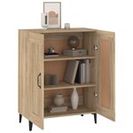 vidaXL Buffet Chêne sonoma 69 5x34x90 cm Bois d'ingénierie
