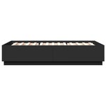vidaXL Cadre de lit sans matelas noir 140x200 cm