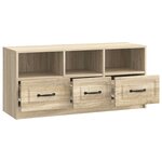 vidaXL Meuble TV Chêne Sonoma 102 x 34 5 x 47 cm Bois d'ingénierie