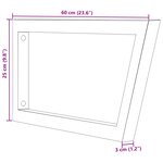 vidaXL Supports d'étagères pour lavabo 2 Pièces blanc trapèze acier