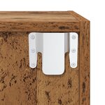 vidaXL 2 Armoires Murales - Bois Ancien - 37x37x37 cm - Fabriqué en Bois d'Ingénierie