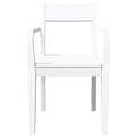 vidaXL Chaises à manger 2 Pièces blanc bois massif caoutchouc
