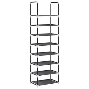 vidaXL Étagère à chaussures 8 niveaux 44x28x145 cm tissu non-tissé