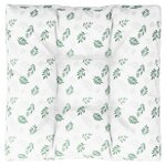 vidaXL Coussin de palette motif de feuilles 80x80x12 cm tissu