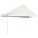 vidaXL Belvédère avec toit blanc 20 07x4 08x3 22 m polyéthylène
