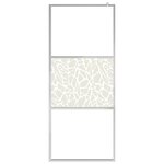 vidaXL Paroi de douche et étagère Chrome 115x195cm Verre ESG&Aluminium