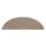 vidaXL Tapis d'escalier autocollants 30 Pièces 56x17x3 cm beige foncé