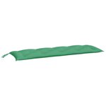 vidaXL Coussins de banc jardin lot de 2 vert 150x50x7 cm tissu Oxford