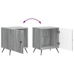 vidaXL Cabinet de chevet Sonoma gris 43 x 34 5 x 50 cm