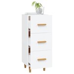 vidaXL Buffet blanc 34 5x34x90 cm bois d'ingénierie