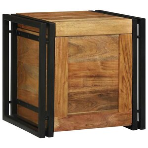 vidaXL Boîte de rangement 40 x 40 x 40 cm Bois d'Acacia Massif