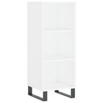 vidaXL Buffet haut Blanc 34 5x34x180 cm Bois d'ingénierie