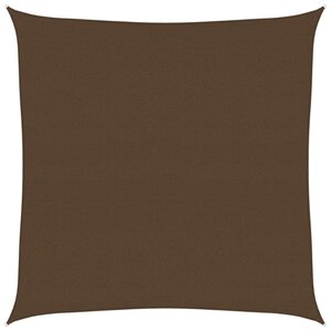 vidaXL Voile d'ombrage 160 g/m² Marron 6x6 m PEHD