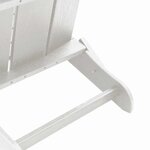 vidaXL Mobilier de jardin lounge 2 Pièces Blanc 74.5 x 80.5 x 90cm