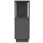 vidaXL Bibliothèque/Séparateur de pièce Gris 80x25x70 cm Pin massif