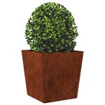 vidaXL Jardinière 50x50x50 cm acier résistant aux intempéries