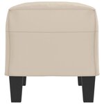 vidaXL Banc Crème 70x35x41 cm Tissu microfibre