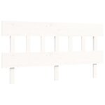 vidaXL Cadre de lit sans matelas blanc 160x200 cm bois de pin massif