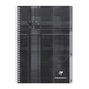 1 cahier a spirales a4 - 180 pages séyès - 3 encoches - couleur aléatoire