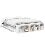 vidaXL Cadre de lit sans matelas blanc 160x200 cm