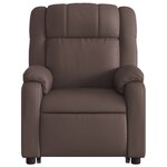 vidaXL Fauteuil inclinable marron similicuir